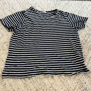 Zara blue & white shirt